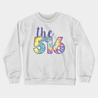 The 516 Area Code tie dye Crewneck Sweatshirt